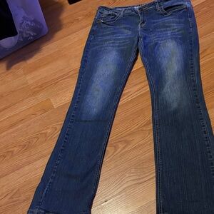 Blue Flare Boot cut  Jeans with Stretch